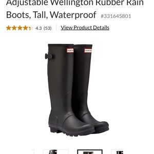 Hunter Waterproof Rain Boots Adjistable